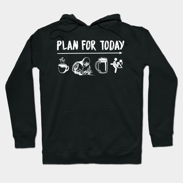 Plan For Today Welder Coffee Welder Beer Fuck Hoodie by danielfarisaj